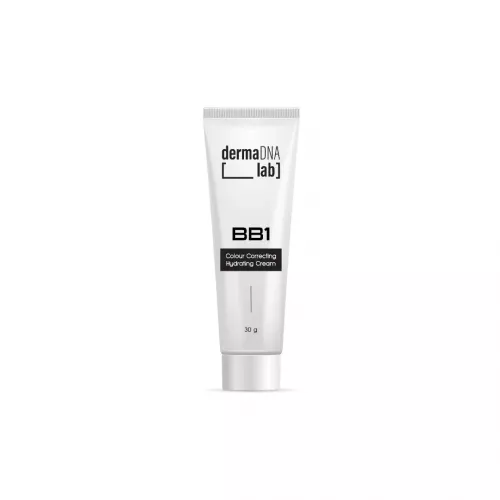 Getönte Feuchtigkeitscreme für das Gesicht (heller, warmer gelblicher Farbton)